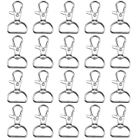 20 piezas Swivel Gatillo Ganchos Llavero de Aleación Giratoria gatillo llaveros mosquetones Ganchos Corchetes Pequeña de…